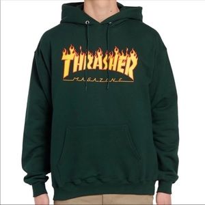 RARE green trasher hoodie